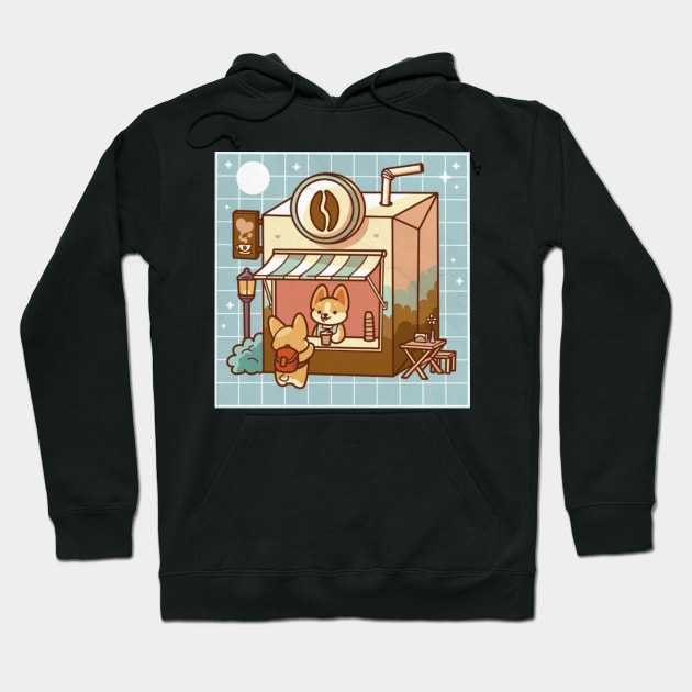 Coffee and Dogs Hoodie by Digital-Zoo